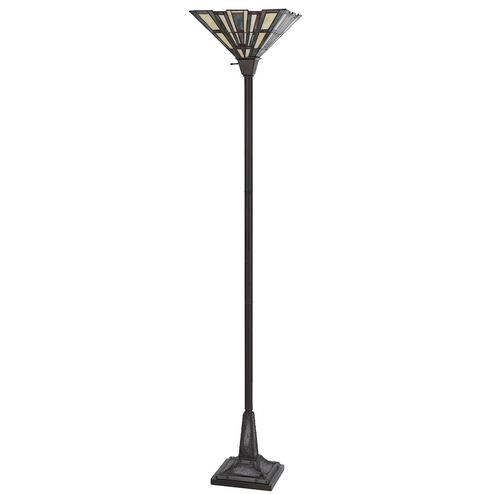150W 3 Way Metal/Resin Tiffany Torchiere - Cal Lighting
