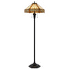 60W X 2 Metal/Resin Tiffany Table Lamp With Pull Chain Switches - Cal Lighting