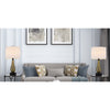100W Ashland Metal Table Lamp With Hardback Drum Fabric Shade (Sold As Pairs) - Cal Lighting