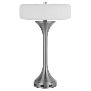 Espoo 25W X 3 Metal Desk/Table Lamp With Frosted Glass Shade - Cal Lighting