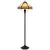 60W X 2 Metal/Resin Tiffany Table Lamp With Pull Chain Switches - Cal Lighting