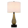 100W Ashland Metal Table Lamp With Hardback Drum Fabric Shade (Sold As Pairs) - Cal Lighting