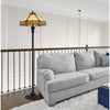 60W X 2 Metal/Resin Tiffany Table Lamp With Pull Chain Switches - Cal Lighting