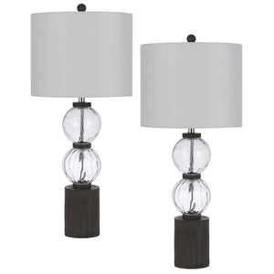 150W 3 Way Mystic Glass/Resin Table Lamp - Cal Lighting
