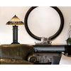 60W X 2 Metal/Resin Tiffany Table Lamp With Pull Chain Switches - Cal Lighting