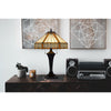 60W X 2 Metal/Resin Tiffany Table Lamp With Pull Chain Switches - Cal Lighting