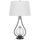 Forssa 100W 3 Way Table Lamp With 2W Led Night Light In Glass And Metal Base. - Cal Lighting
