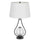 Forssa 100W 3 Way Table Lamp With 2W Led Night Light In Glass And Metal Base. - Cal Lighting