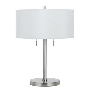60W X 2 Calais Metal Table Lamp - Cal Lighting