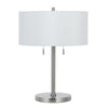 60W X 2 Calais Metal Table Lamp - Cal Lighting