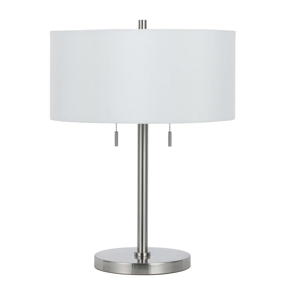60W X 2 Calais Metal Table Lamp - Cal Lighting