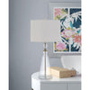 Kingsley Glass Table Lamp With Fabric Drum Shade - Cal Lighting