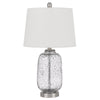 Solaro Distressed Glass Table Lamp With Hardback Taper Drum Shade - Cal Lighting