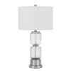 Bresso Fluted Glass Table Lamp With Hardback Drum Shade - Cal Lighting