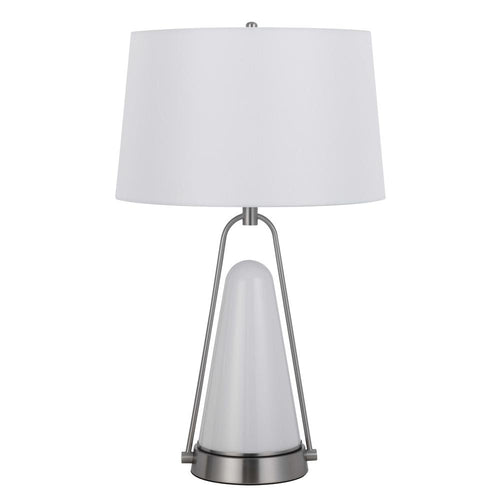 100W Birchmore Metal/Glass Table Lamp With Built In Led Night Light - Cal Lighting