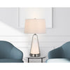 100W Birchmore Metal/Glass Table Lamp With Built In Led Night Light - Cal Lighting
