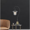 60W Walcott Downbridge Lantern Metal Table Lamp With Bubbled Glass Shade - Cal Lighting
