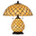 60W X 2 Valetta Tiffany Table Lamp With 2W Integrated Led Night Light - Cal Lighting
