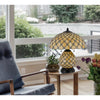 60W X 2 Valetta Tiffany Table Lamp With 2W Integrated Led Night Light - Cal Lighting
