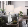 150W 3 Way Walham Glass Table Lamp With Hardback Fabric Shade (Sold In Pairs) - Cal Lighting