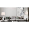 150W 3 Way Walham Glass Table Lamp With Hardback Fabric Shade (Sold In Pairs) - Cal Lighting