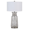 150W 3 Way Keswick Glass Table Lamp With Hardback Fabric Shade (Sold In Pairs) - Cal Lighting