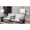 150W 3 Way Huxley Glass Table Lamp With Hardback Fabric Shade (Sold In Pairs) - Cal Lighting
