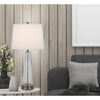 150W 3 Way Huxley Glass Table Lamp With Hardback Fabric Shade (Sold In Pairs) - Cal Lighting