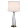 150W 3 Way Huxley Glass Table Lamp With Hardback Fabric Shade (Sold In Pairs) - Cal Lighting
