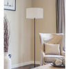 150W 3 Wayt Cromwell Metal Floor Lamp With Linen Shade - Cal Lighting