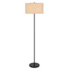 150W 3 Wayt Cromwell Metal Floor Lamp With Linen Shade - Cal Lighting