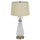 100W led Carrizo metal/glass table lamp with 2W led night light - Cal Lighting