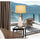 100W led Carrizo metal/glass table lamp with 2W led night light - Cal Lighting