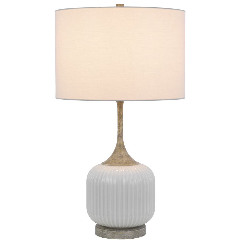 150W 3 way Palmyra metal/glass table lamp. Sold in pairs - Cal Lighting