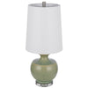 100W Kawela ceramic table lamp with crystal base. Sold in pairs - Cal Lighting
