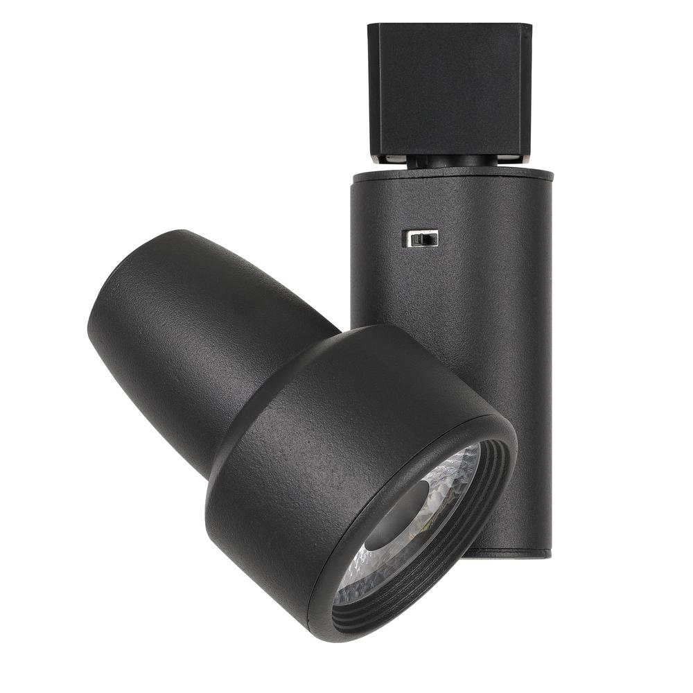Integrated dimmable 20W LED track fixture with 3 level temperature control. 2700K/3000K/4000K., Black - Cal Lighting