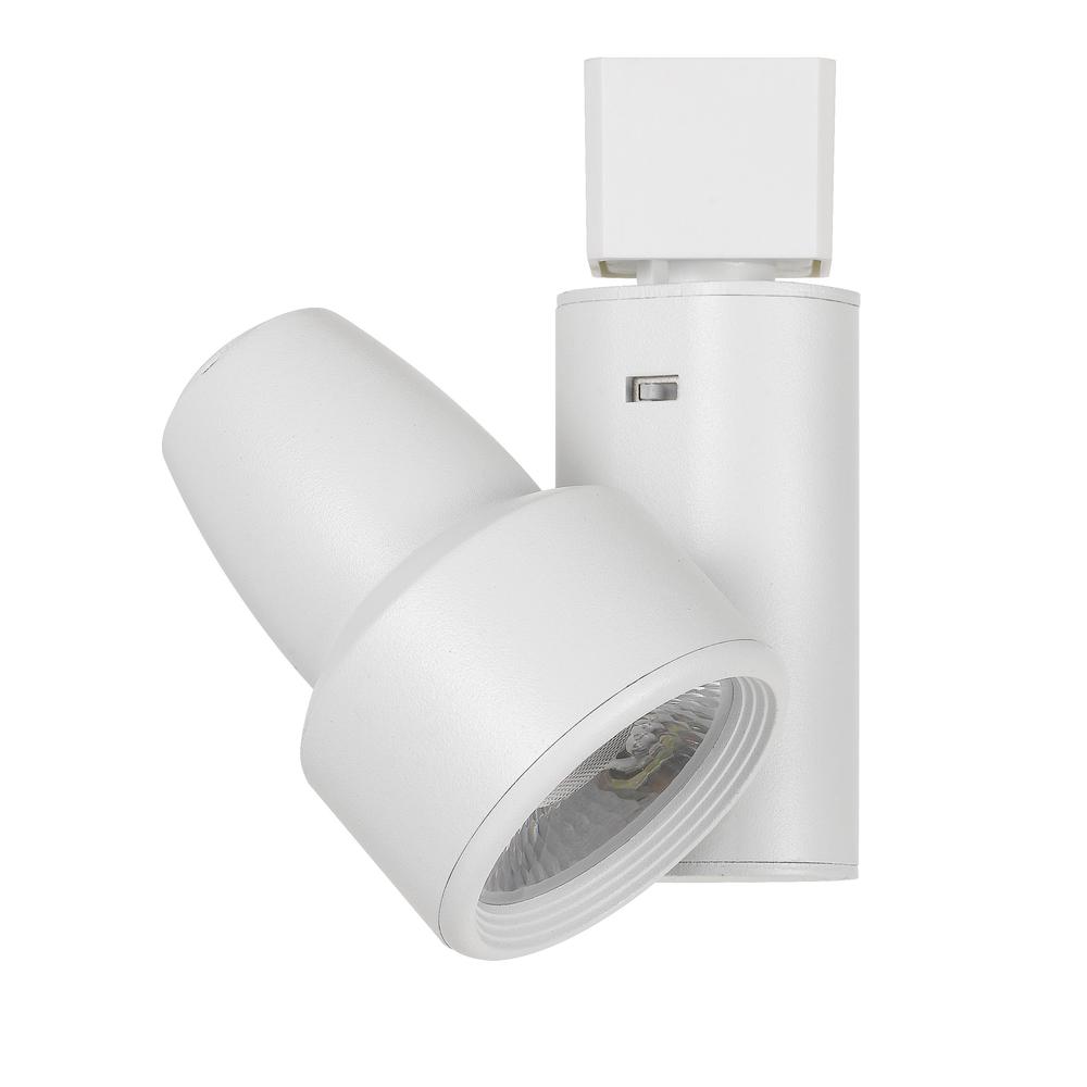 Integrated dimmable 20W LED track fixture with 3 level temperature control. 2700K/3000K/4000K., White - Cal Lighting
