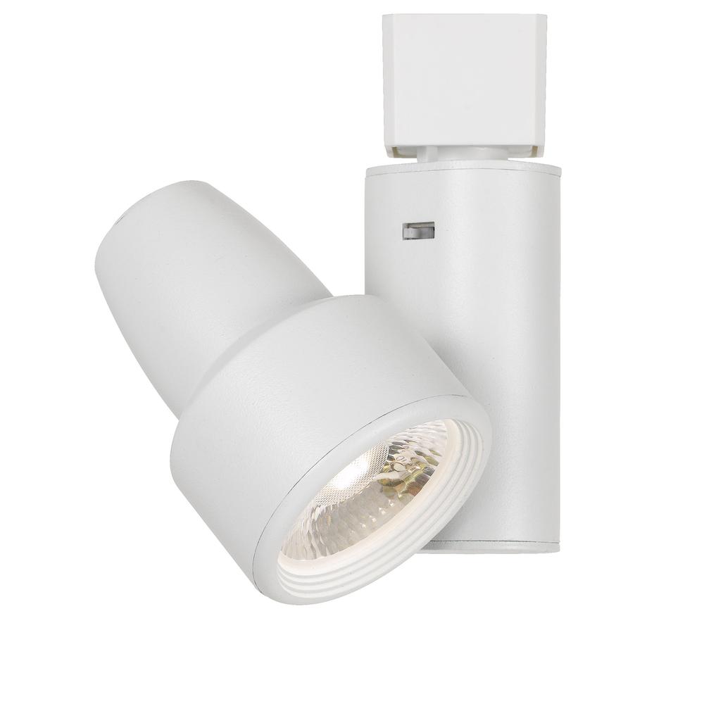Integrated dimmable 20W LED track fixture with 3 level temperature control. 2700K/3000K/4000K., White - Cal Lighting