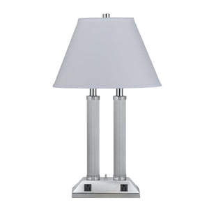 60W X 2 Dk Lp W/3W Swch & 2 Outlets - Cal Lighting