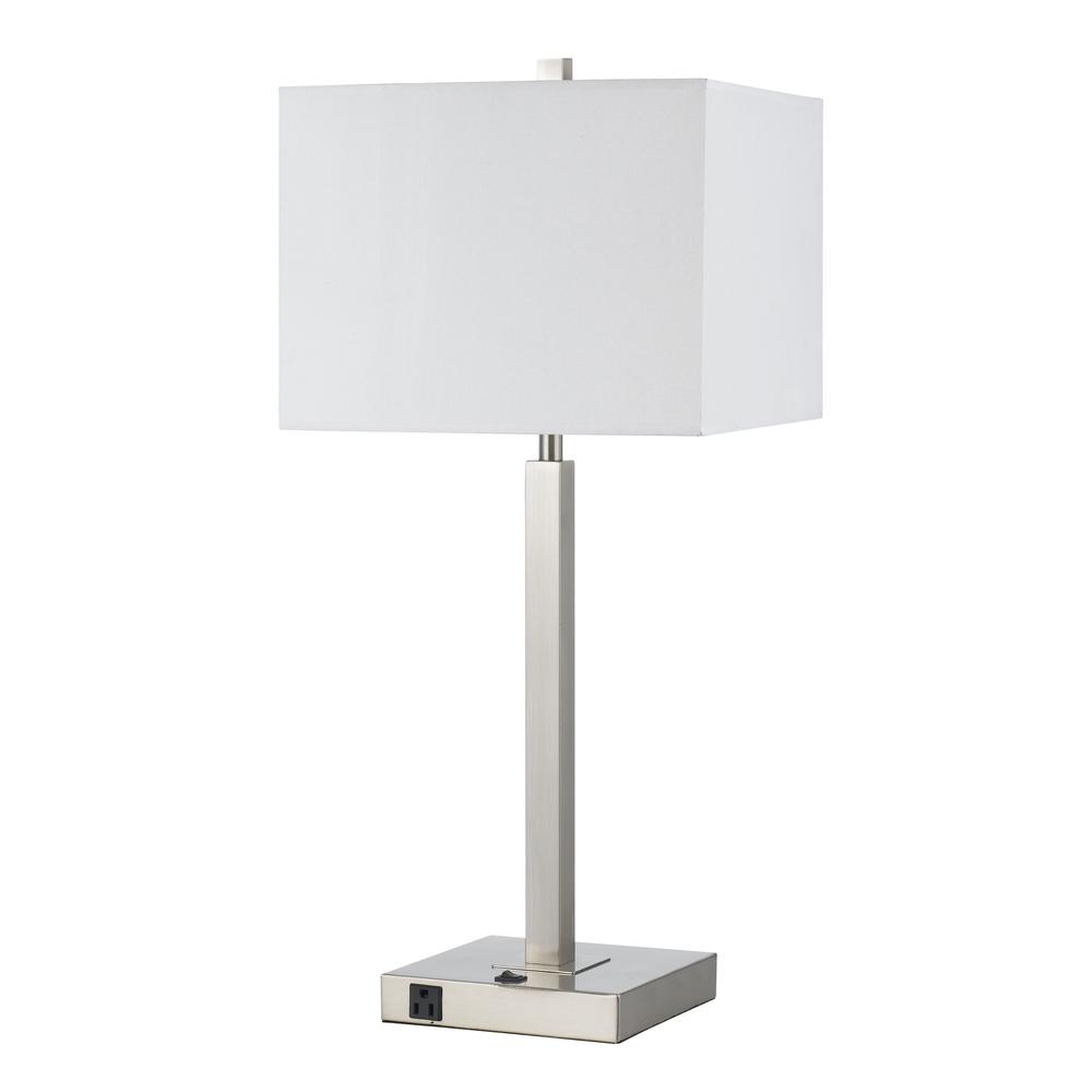 60W Metal N/S Lamp With Two Outlets - Cal Lighting
