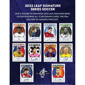 Leaf Trading Cards -  Signature Series - 2022 Leaf Signature Series Soccer Hobby
