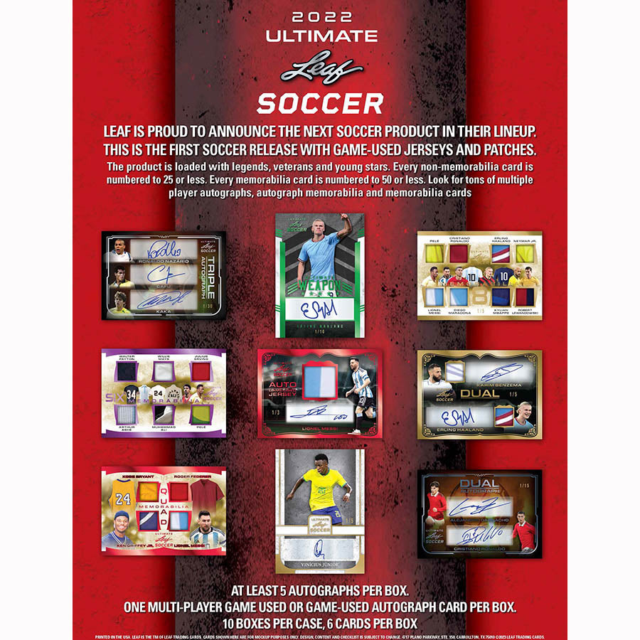 Leaf Trading Cards -  Ultimate - 2022 Leaf Ultimate Soccer Hobby