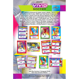 Leaf Trading Cards -  Vivid - 2022 Leaf Vivid Soccer Hobby