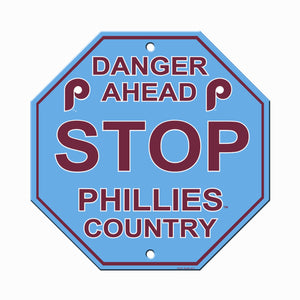 Philadelphia Phillies Sign 12x12 Plastic Stop Style Retro CO - Fremont Die