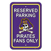 East Carolina Pirates Sign 12x18 Plastic Reserved Parking Style CO -