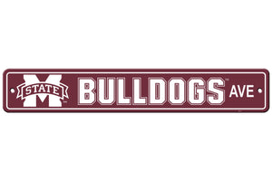 Mississippi State Bulldogs Sign 4x24 Plastic Street Style CO - Fremont Die