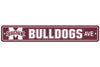 Mississippi State Bulldogs Sign 4x24 Plastic Street Style CO - Fremont Die