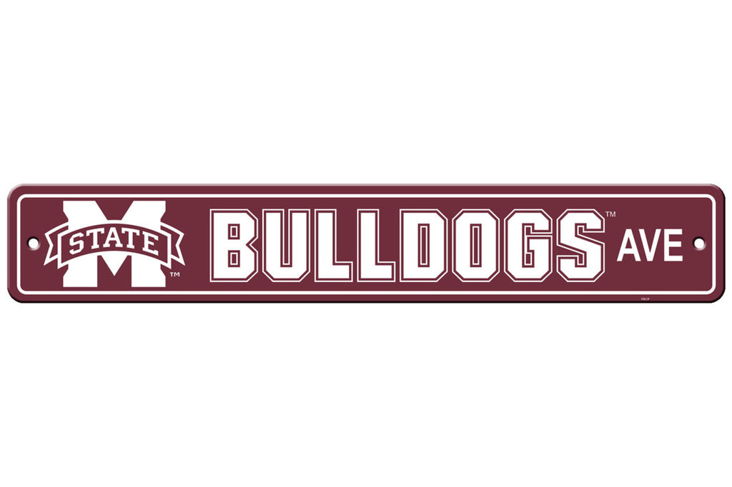Mississippi State Bulldogs Sign 4x24 Plastic Street Style CO - Fremont Die