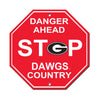 Georgia Bulldogs Sign 12x12 Plastic Stop Style CO - Fremont Die