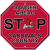 Louisville Cardinals Sign 12x12 Plastic Stop Style CO - Fremont Die